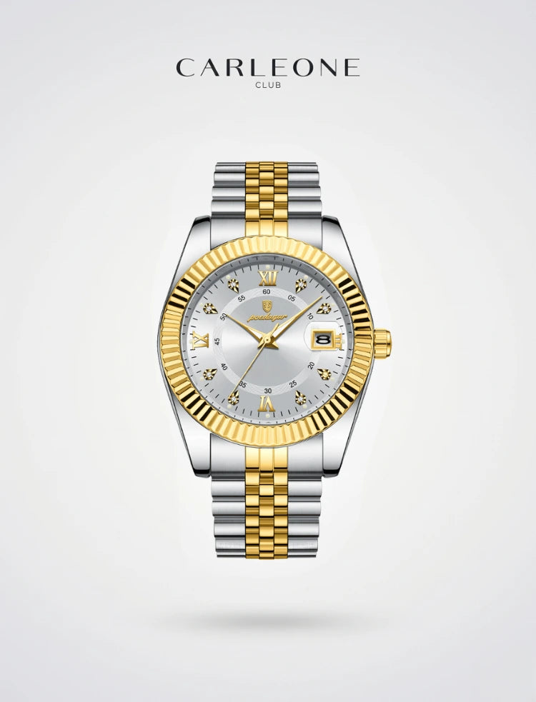 Poedagar x Carleone | Relogio Presidente Gold Sovereign - Limited Edition