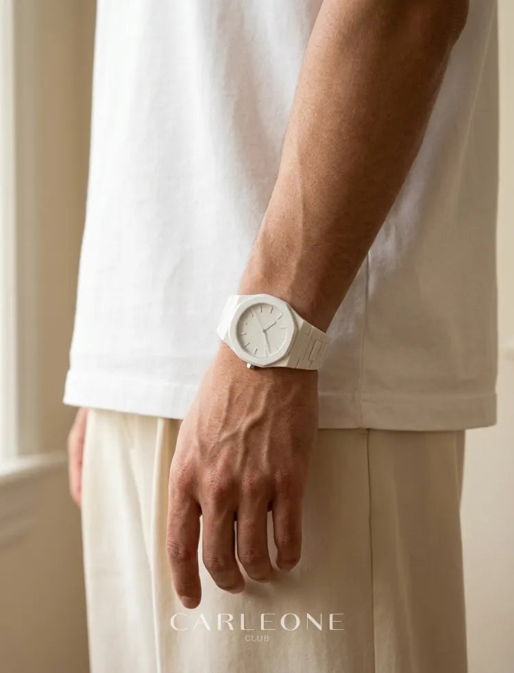 Carleone Arab Noir Watch - White