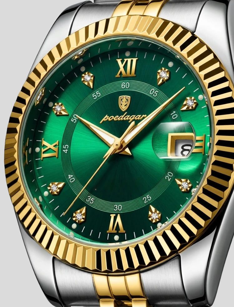Poedagar x Carleone | Relogio Presidente Verde Imperio - Limited Edition