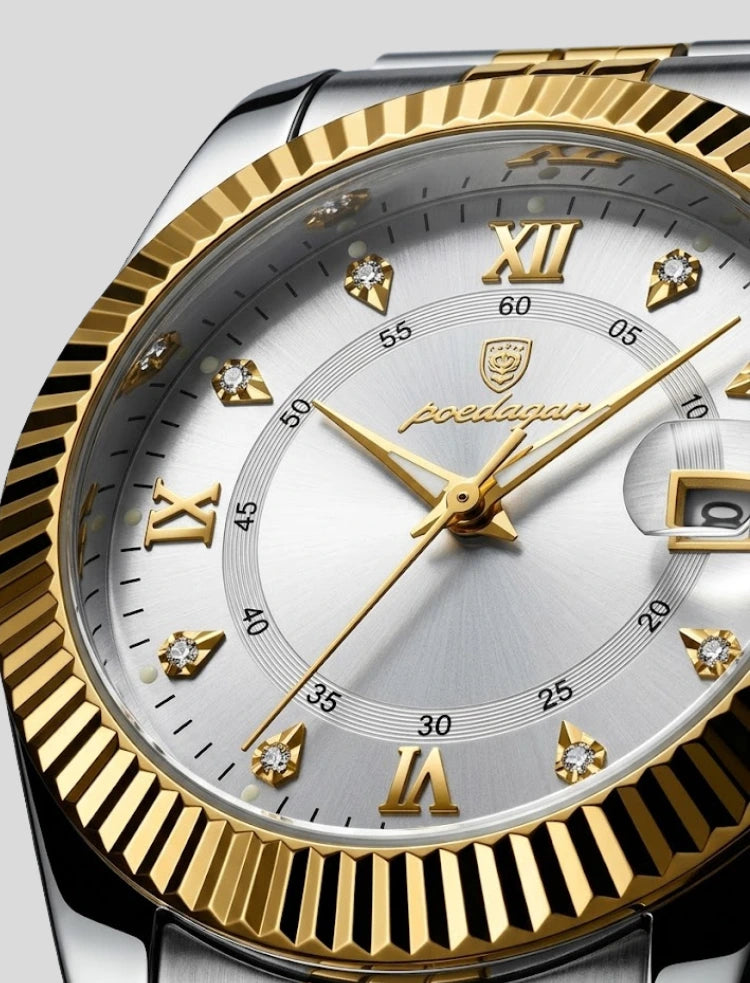 Poedagar x Carleone | Relogio Presidente Gold Sovereign - Limited Edition