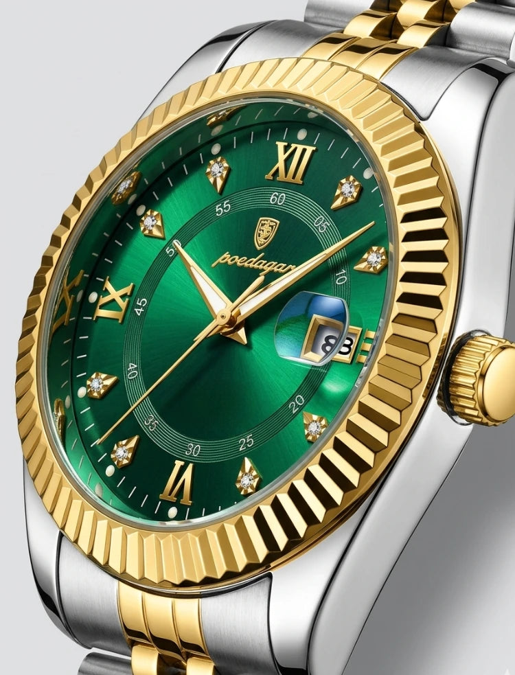 Poedagar x Carleone | Relogio Presidente Verde Imperio - Limited Edition