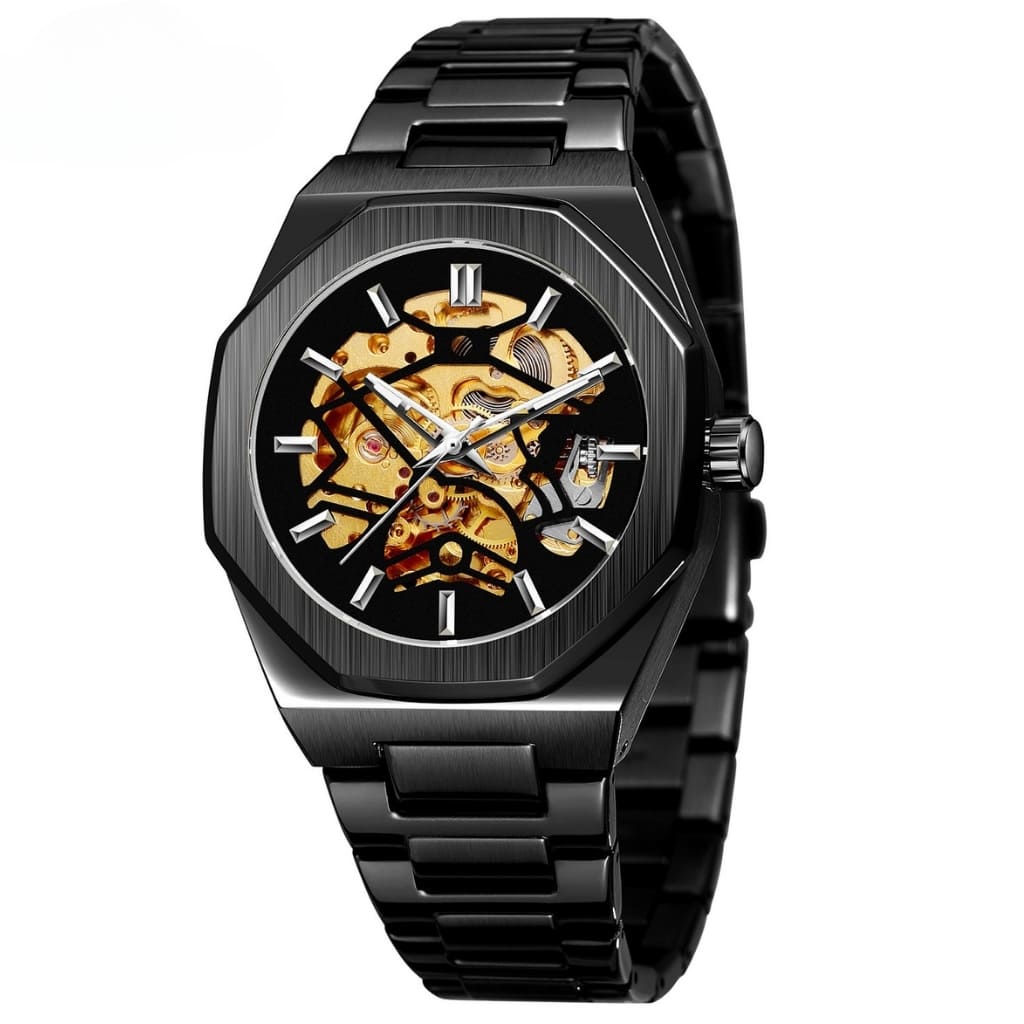 Relogio Masculino Automático Skeleton Jornada
