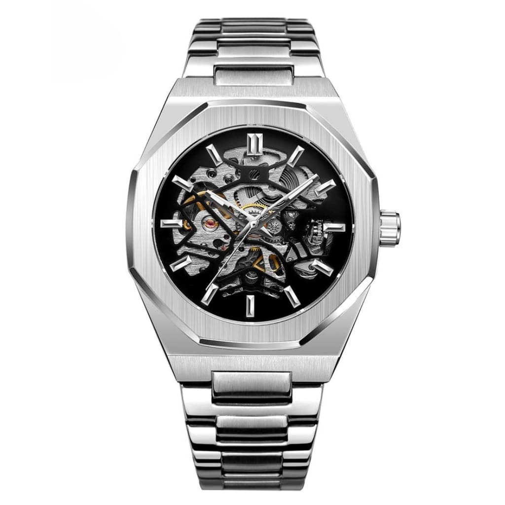 Relogio Masculino Automático Skeleton Jornada