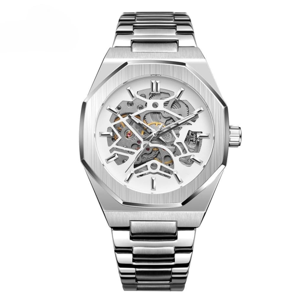 Relogio Masculino Automático Skeleton Jornada