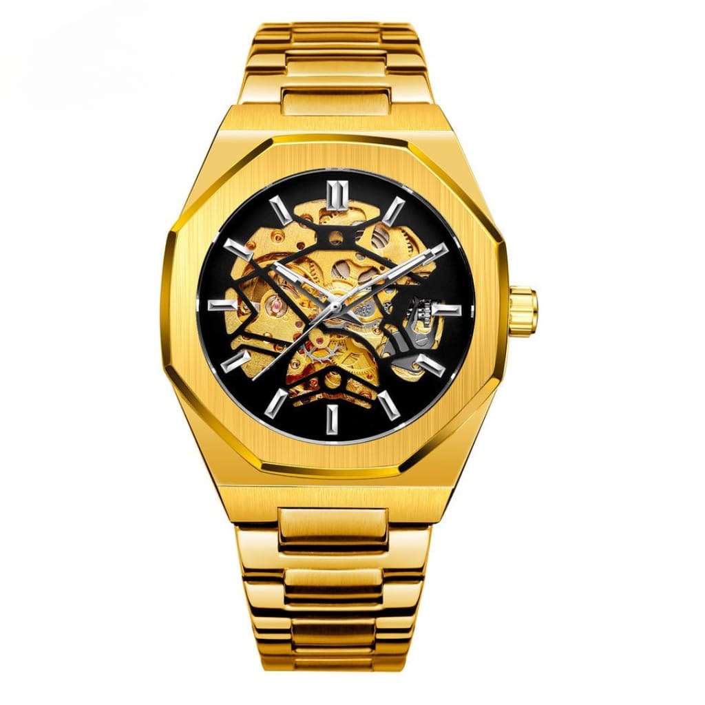 Relogio Masculino Automático Skeleton Jornada