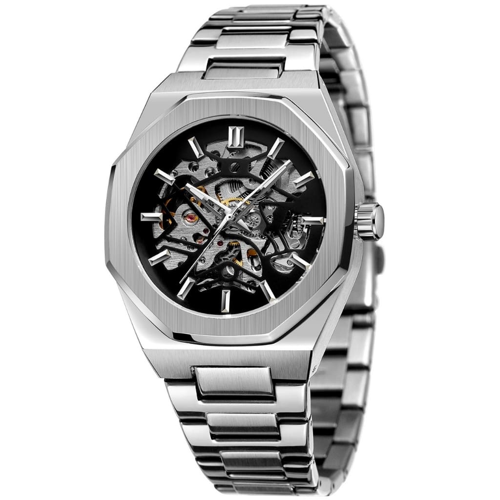 Relogio Masculino Automático Skeleton Jornada
