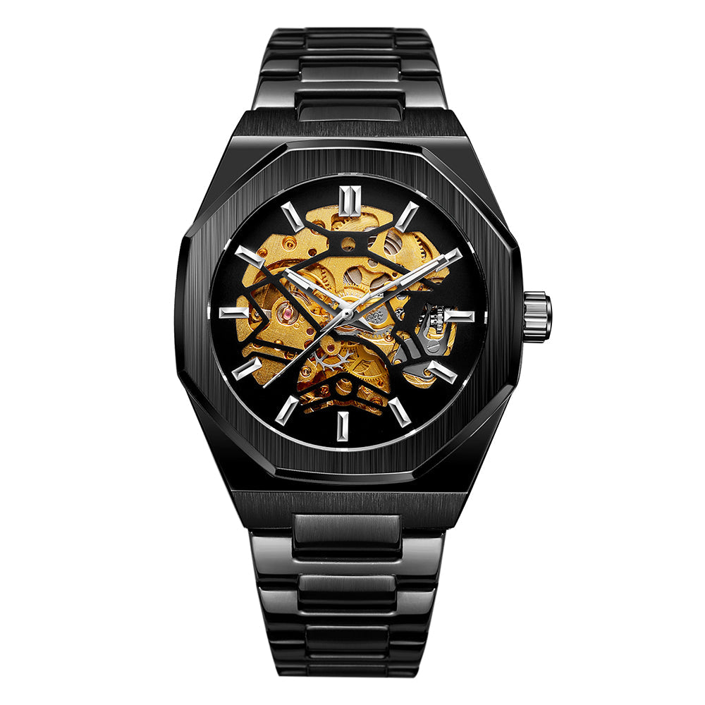 Relogio Masculino Automático Skeleton Jornada